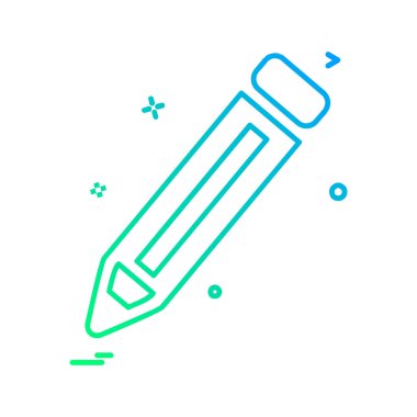 Kalem simgesi tasarım vektörü 