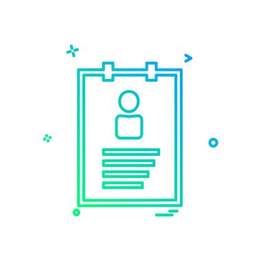 Profil simgesi tasarım vektörü