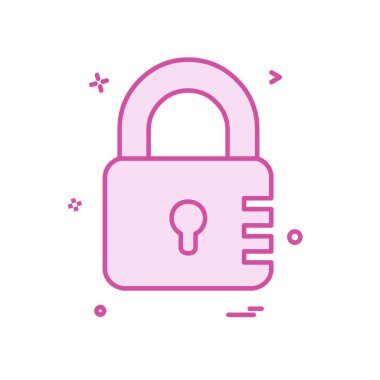 Simge tasarım vektörünü kilitle