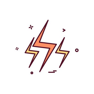 Flash simgesi tasarım vektörü