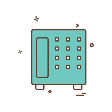 Güvenli simge tasarlamak vektör