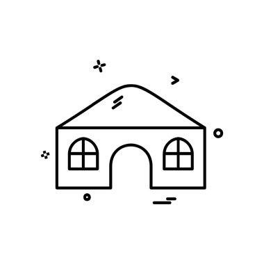 Ev simgesi tasarım vektörü