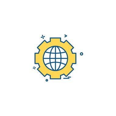 Simge tasarım vektörü ayarlanıyor 