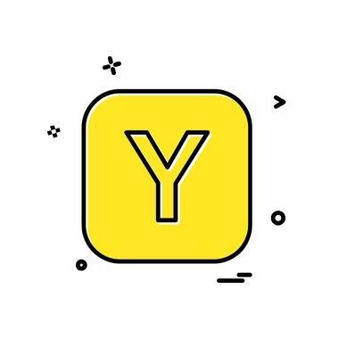 Alfabe simge tasarlamak vektör