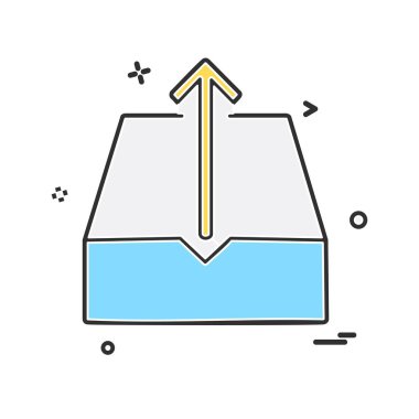 Dropbox simgesi tasarım, vektör çizim