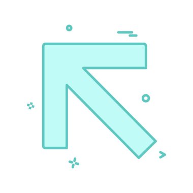 Ok simgesi tasarım vektörü