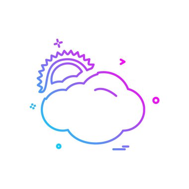 Güneş simgesi tasarım vektörü