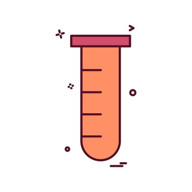 Tüp laboratuvar simge vektör tasarımı 