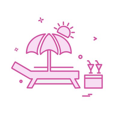 Yüzme simgesi tasarım vektörü