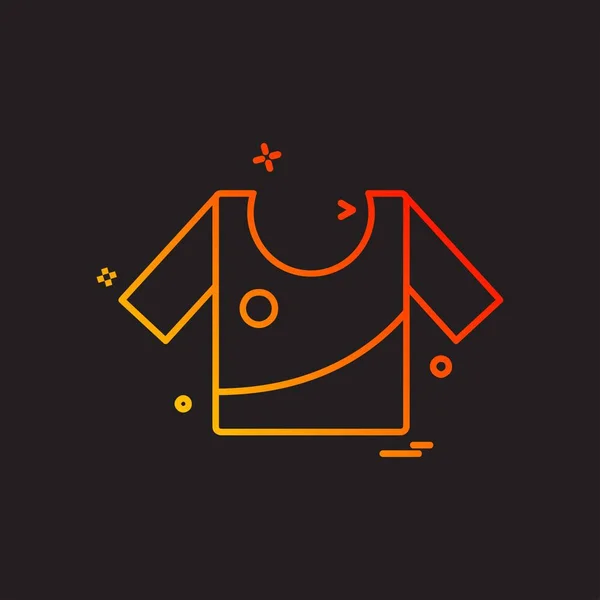 Cloths Icon Design Vector — Stock Vector