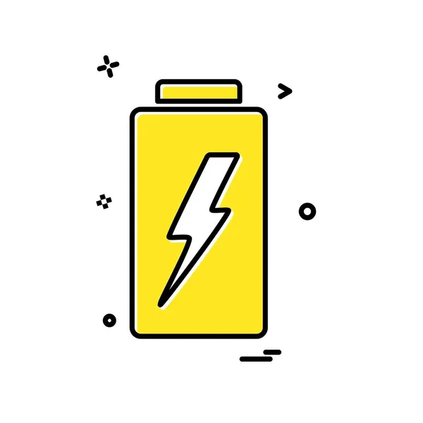 Design Vektor Für Batterie Symbole — Stockvektor