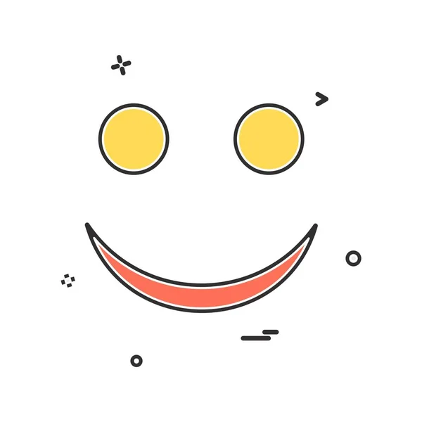 Smiley Icon Design Vector Illustration — Stock Vector