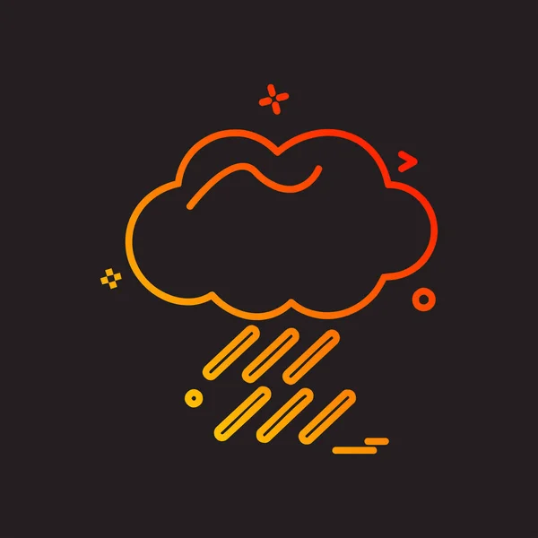 Weather Icon Design Vector — Stock Vector