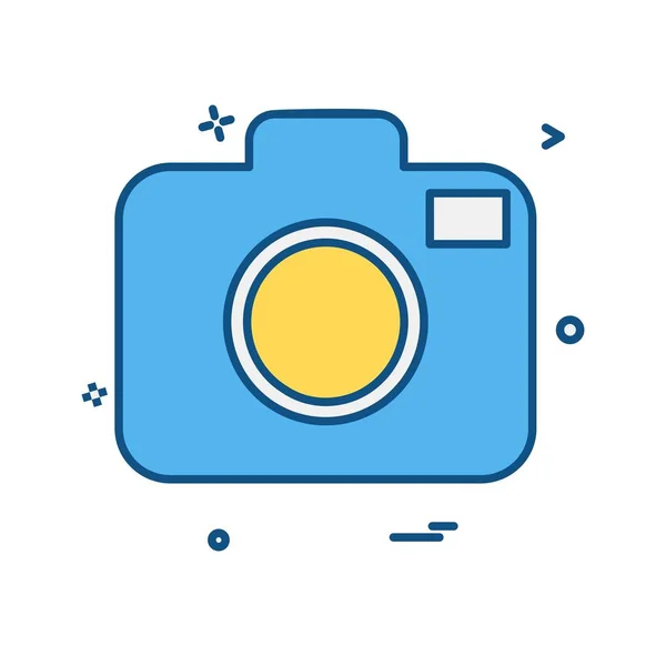 Camera Icon Design Vector — Stock Vector