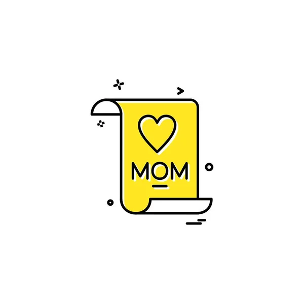 Vetor Design Ícone Cartão Dia Mãe —  Vetores de Stock