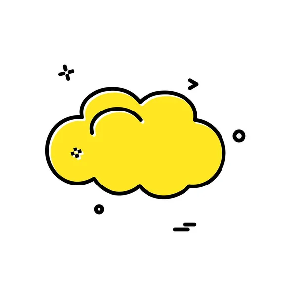 Diseño Iconos Nube Ilustración Vectores Coloridos — Archivo Imágenes Vectoriales