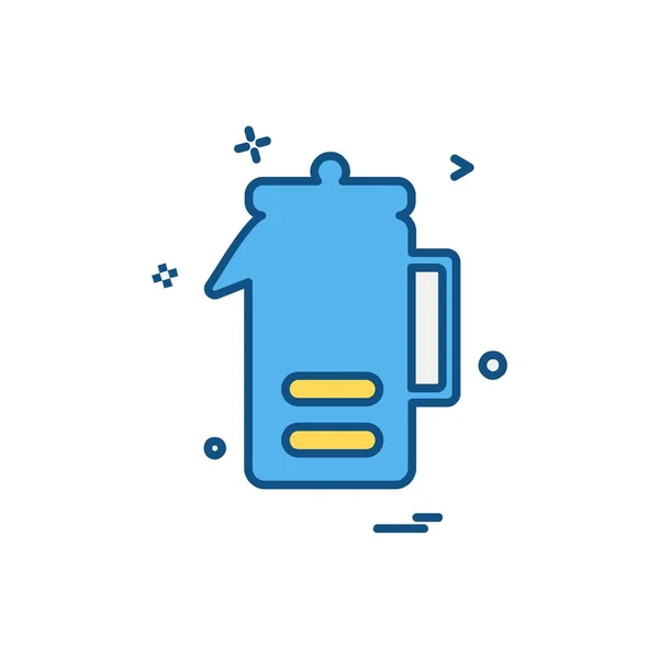 Drink Icon Design Bunte Vektorillustration — Stockvektor