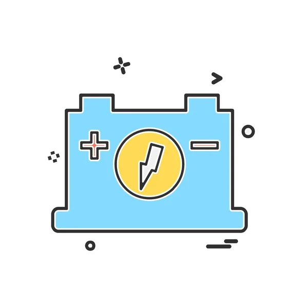 Design Vektor Für Batterie Symbole — Stockvektor