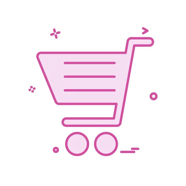 Icono Compras Diseño Vector Ilustración — Vector de stock