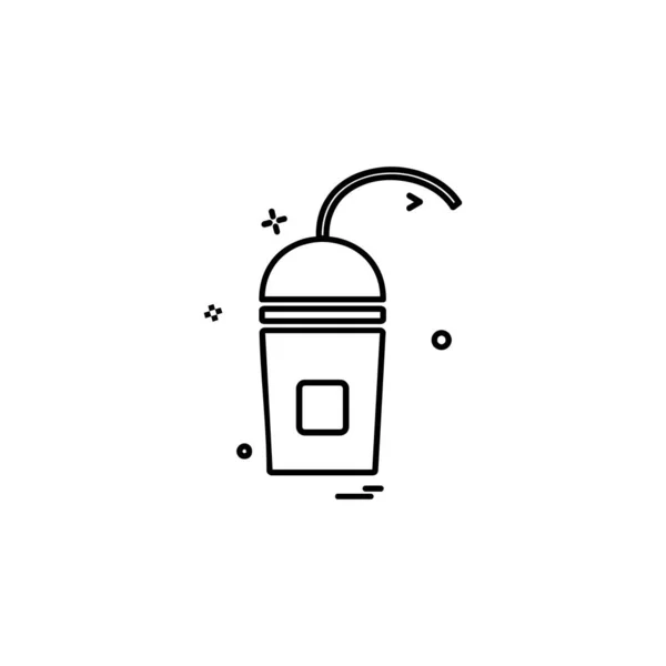 Drink Icon Design Bunte Vektorillustration — Stockvektor