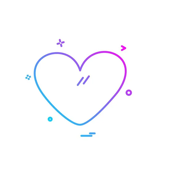 Hjärtan Ikon Design Vektor — Stock vektor