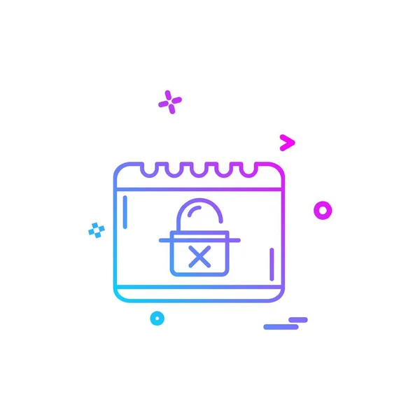 Кібер Безпеки Icon Дизайн Вектор — стоковий вектор