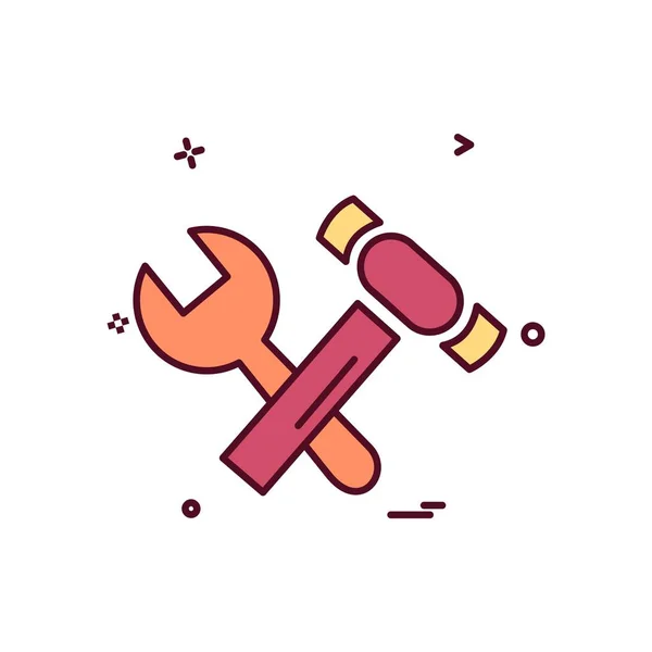 Hardware Tools Icon Design Vektorillustration — Stockvektor