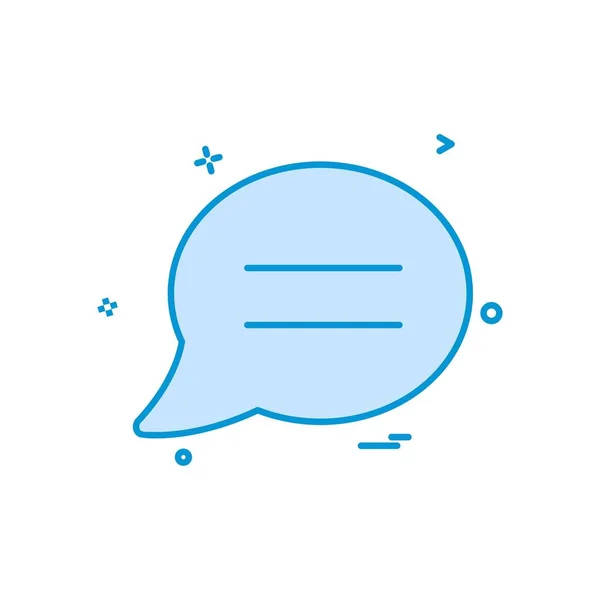 Chat Sms Hozzászólás Icon Vector Design — Stock Vector
