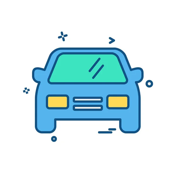 Coche Icono Diseño Vector — Vector de stock