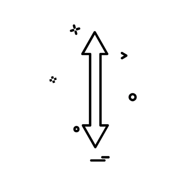 Arrow Icon Design Vector — Vector de stoc