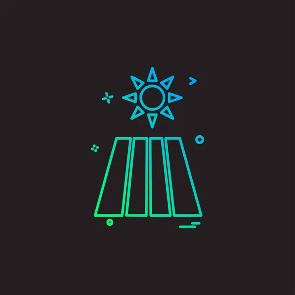 Design Vektor Für Solarmodule — Stockvektor