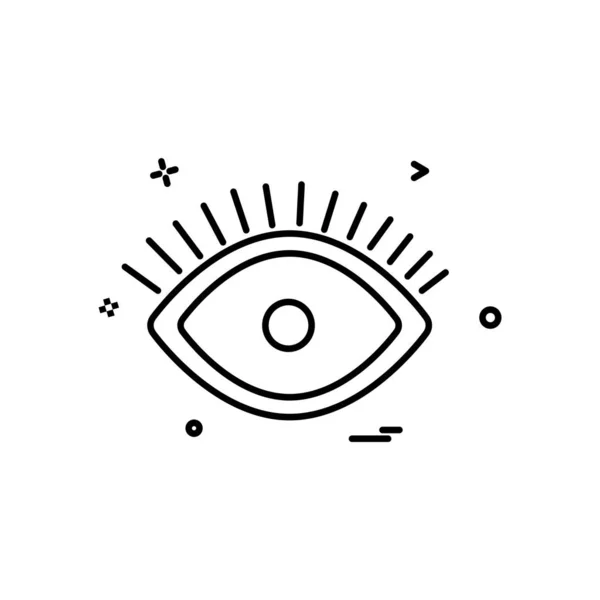 Eye Icon Design Vector — 스톡 벡터