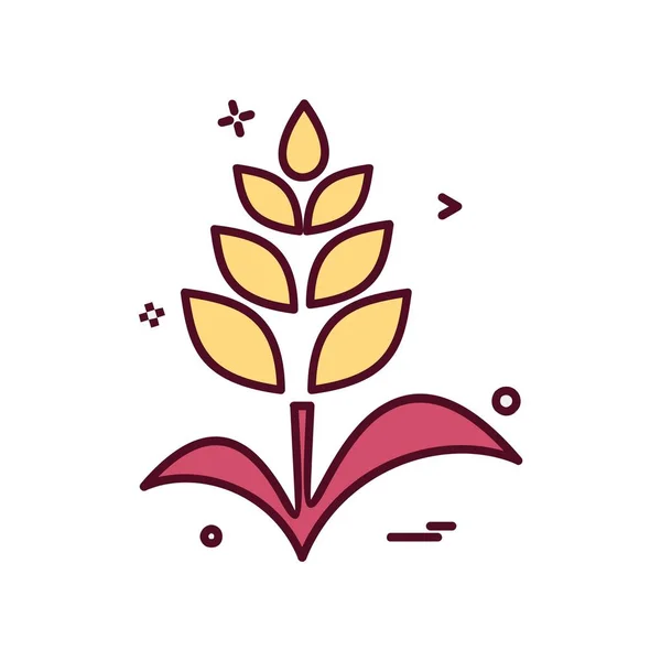 Pflanzen Icon Design Vektor — Stockvektor