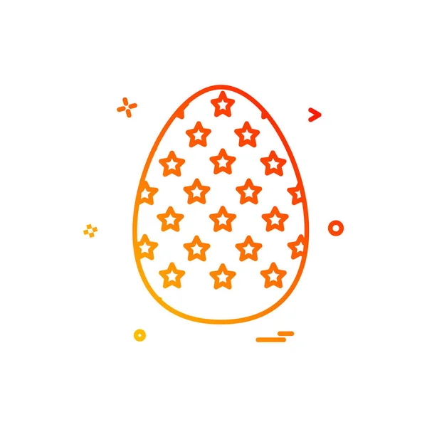 Egg Easter Religion Icon Vector Design — Stock Vector