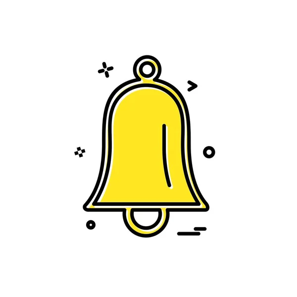 Campana Icono Diseño Vector — Vector de stock