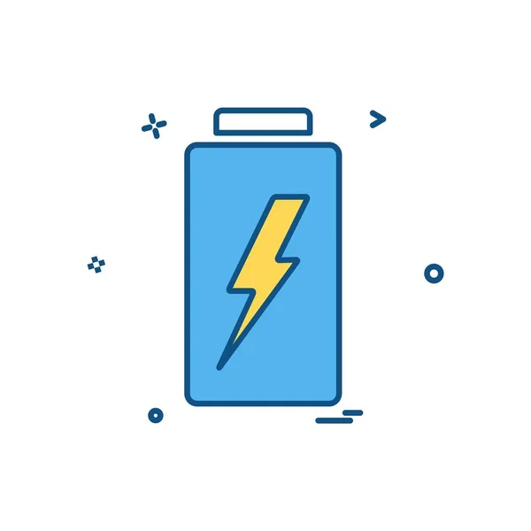 Battery Icon Design Vector — Stock Vector