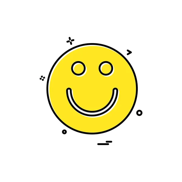 Emoji Icon Design Bunte Vektorillustration — Stockvektor