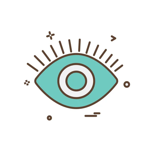 Auge Symbol Design Vektor — Stockvektor