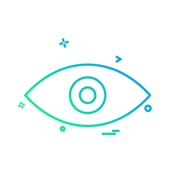 Auge Symbol Design Vektor — Stockvektor