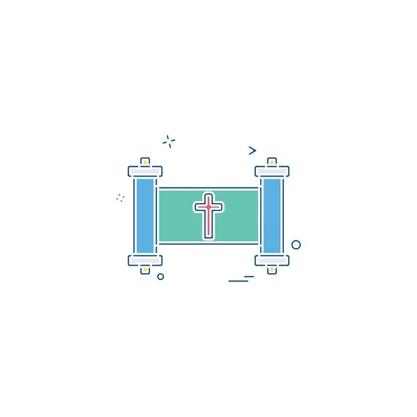 Kirkon Ikoni Suunnittelu Vektori — vektorikuva