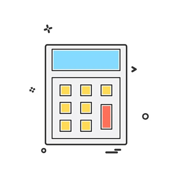 Calculadora Icono Diseño Vector — Vector de stock