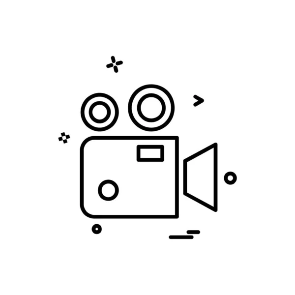 カムコーダーのアイコン デザイン ベクトル図 — ストックベクタ