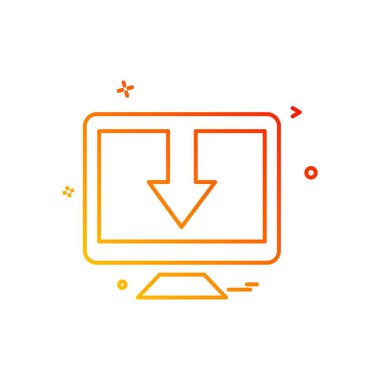 Bilgisayar simgesi tasarım vektörü