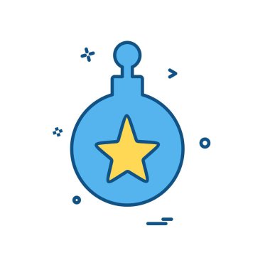 Noel top simge tasarlamak vektör