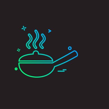 Mutfak simgesi tasarım vektörü 