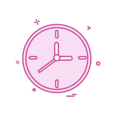 saat simgesi vektör tasarımı