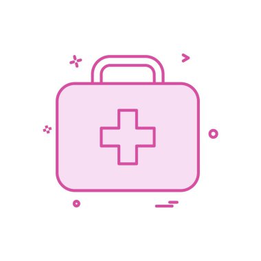 Tıbbi simge tasarım, renkli vektör çizim