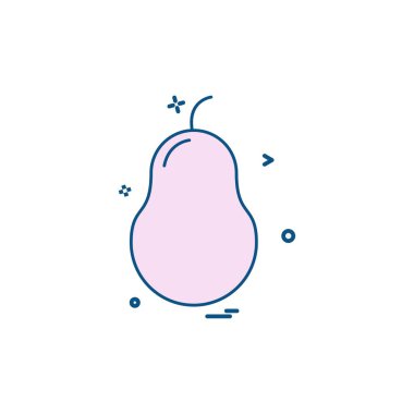 Meyve simgesi tasarım vektörü