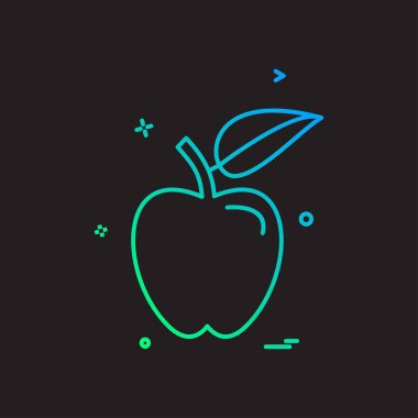 Apple simge tasarım vektörü