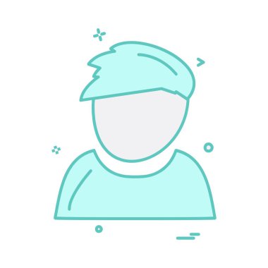 Avatar simge tasarım vektörü